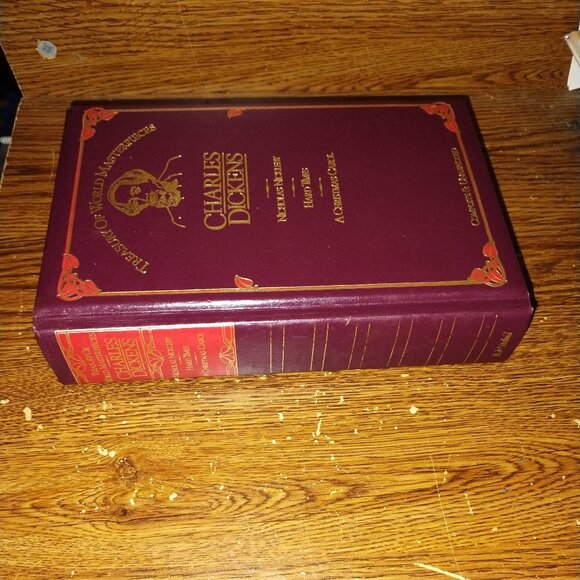 Charles Dickens Treasury of World Masterpieces Octopus Books Leatherbound (1983) - Picture 5 of 7